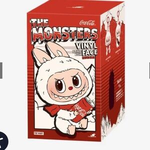 Pop Mart The Monsters Coca Cola Coke Series Labubu Vinyl Face Pendant Blind. NIB